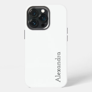 White Plain solid colour iPhone 13 Pro Case