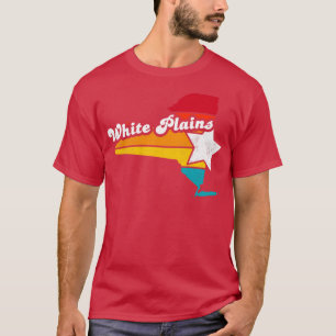 White Plains New York Vintage Distressed Souvenir T-Shirt