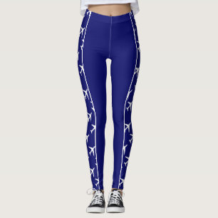 White Plane Airplane Aviation Fly Airways Leggings