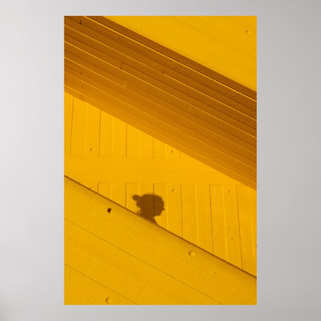 White plastic panel poster (Front)