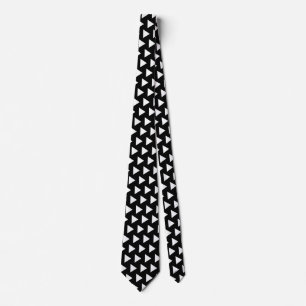 White Play Arrows - Black Tie