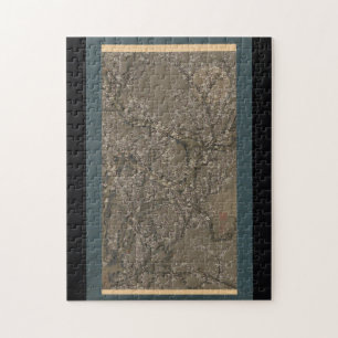 White Plum Blossoms and Moon - Itō Jakuchū Art Jigsaw Puzzle