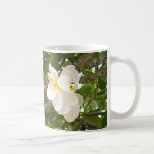 White Plumeria Cofee Mug