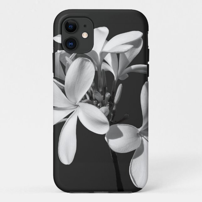 White Plumeria in full bloom Case-Mate iPhone Case (Back)