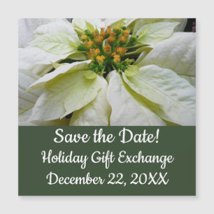 White Poinsettia Elegant Christmas Holiday Floral