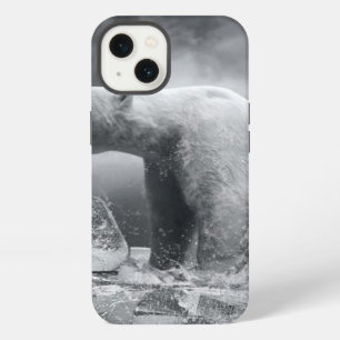 White Polar Bear Hunter on the Ice in water iPhone 13 Case