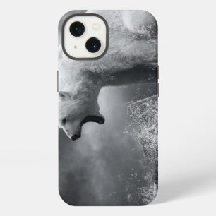 White Polar Bear Hunter on the Ice in water iPhone 13 Case