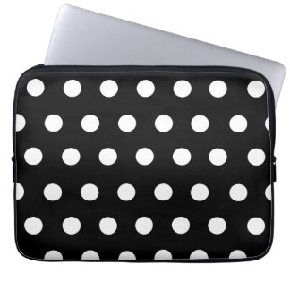 White Polka Dot Electronics Bag