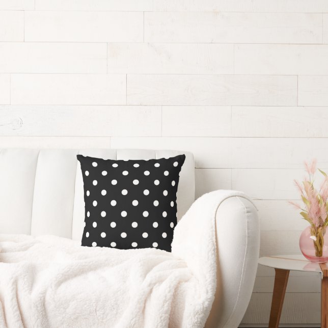 White Polka Dots (Add 2nd Colour) Cushion (Couch)