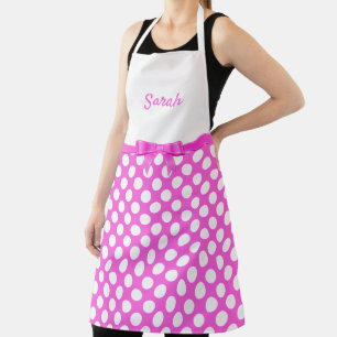 White Polka Dots Apron