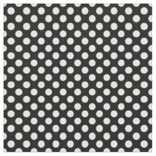 White Polka Dots Choose Any background Colour Fabric