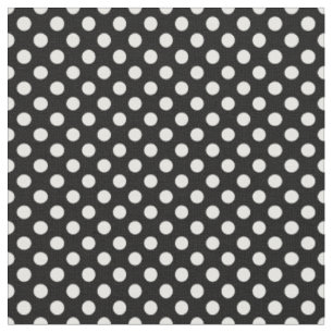 White Polka Dots Fabric