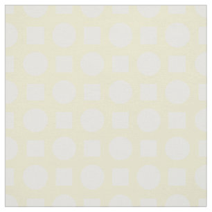 White polka dots on lemon yellow fabric