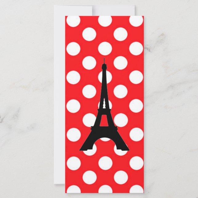 White polka Dots On Red Background Bookmark (Front)