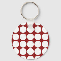 White Polka Dots on Red
