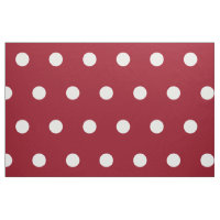 White Polka Dots on School Days Red