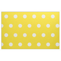 White Polka Dots on School Days Yellow