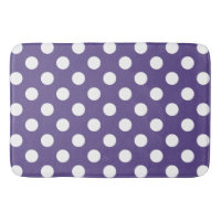 White polka dots on ultra violet
