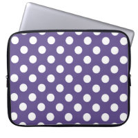 White polka dots on ultra violet