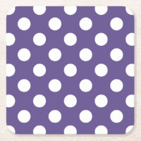 White polka dots on ultra violet