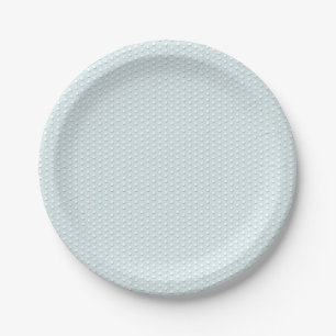 White Polka Dots Paper Plate