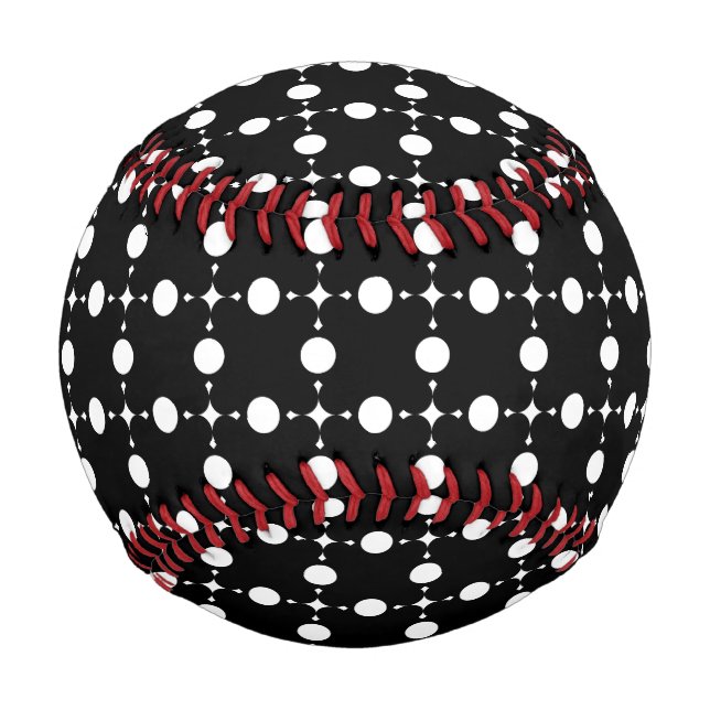 White Polka Dots, Polka Dot Pattern, Dots, Dotted Baseball (Back)
