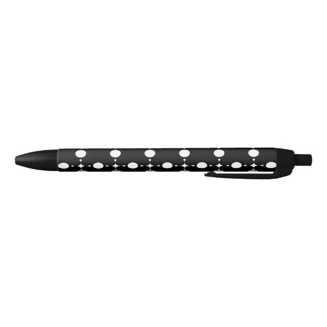 White Polka Dots, Polka Dot Pattern, Dots, Dotted Black Ink Pen (Bottom)