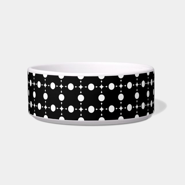White Polka Dots, Polka Dot Pattern, Dots, Dotted Bowl (Front)