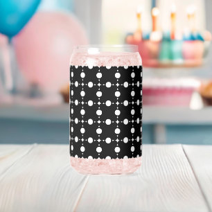 White Polka Dots, Polka Dot Pattern, Dots, Dotted Can Glass