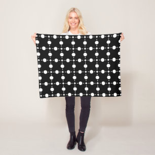 White Polka Dots, Polka Dot Pattern, Dots, Dotted Fleece Blanket