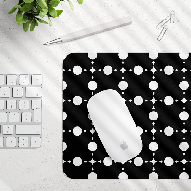 White Polka Dots, Polka Dot Pattern, Dots, Dotted Mouse Pad (Creator Uploaded)