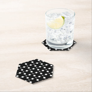 White Polka Dots, Polka Dot Pattern, Dots, Dotted Paper Coaster