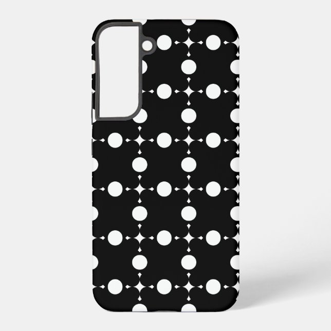 White Polka Dots, Polka Dot Pattern, Dots, Dotted Samsung Galaxy S22+ Case (Back)