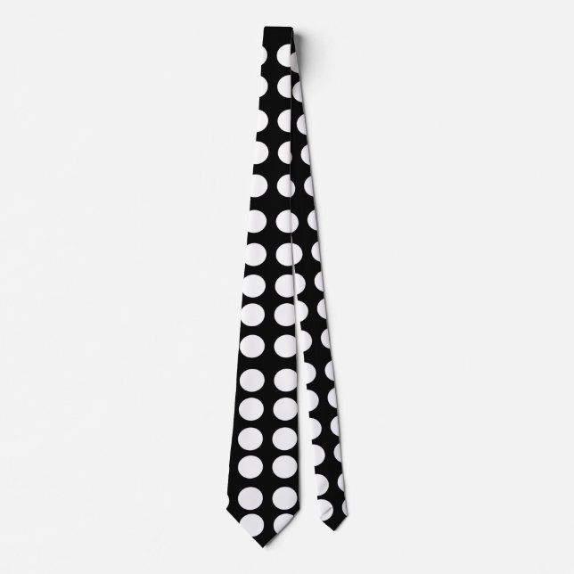White Polka Dots Tie (Front)