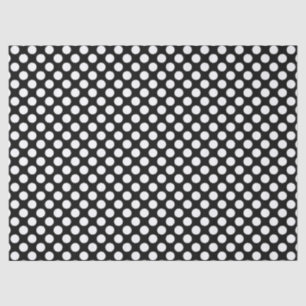 White PolkaDot-You Choose Background Colour 7 Tissue Paper