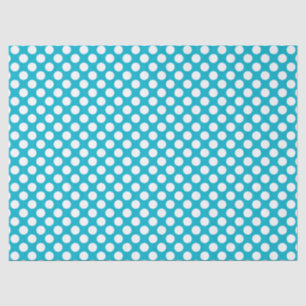 White PolkaDot-You Choose Background Colour Tissue Paper