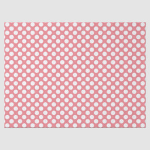 White PolkaDot-You Choose Background Colour Tissue Paper