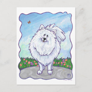 White Pomeranian Gifts & Accessories Postcard