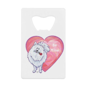 White Pomeranian Valentine's Day