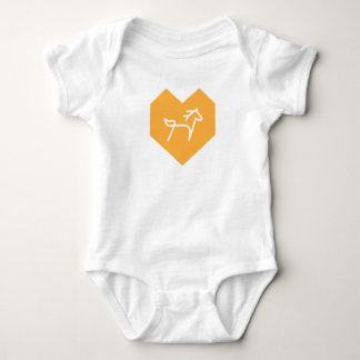 White Pony Express Baby Bodysuit