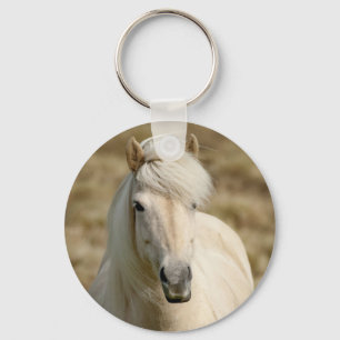 White Pony Key Ring