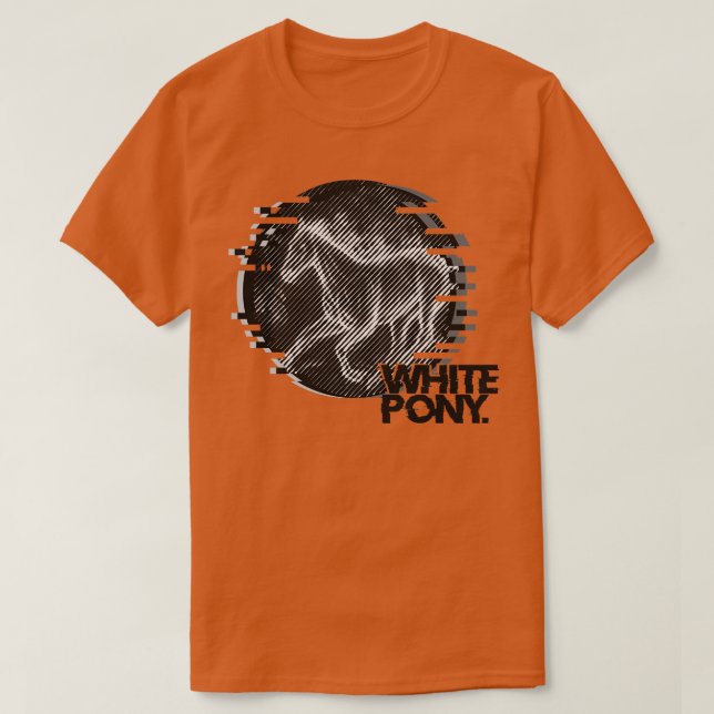 White Pony T-Shirt (Design Front)
