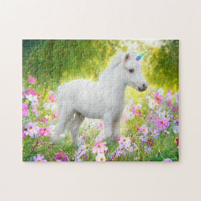 White Pony Unicorn Jigsaw Puzzle (Horizontal)