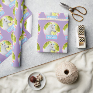 White Pony Unicorn Wrapping Paper