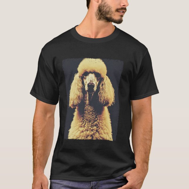 White Poodle Dog T-Shirt (Front)