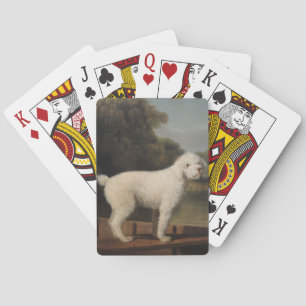 White Poodle in a Punt (by George Stubbs) Playing Cards