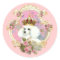 White Poodle Princess n Pink Roses