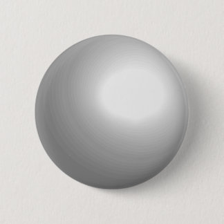 White Pool Ball Customisable Button