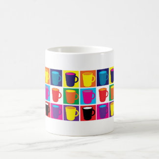White "Pop Art" Themed Mug