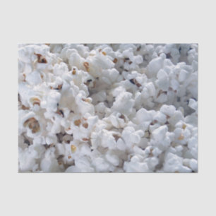 White Popped Popcorn pattern Tissue Paper